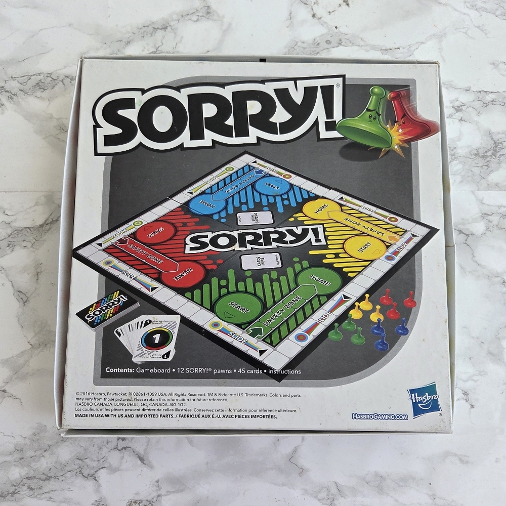 Hasbro SORRY Board Game 2013 NIB - Picture 3 of 6